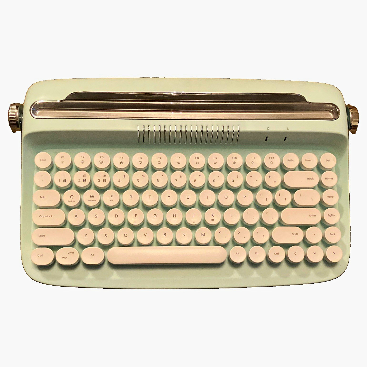 actto & YUNZII B303 Retro Mini Bluetooth Keyboard Aqua QWERTY Battery