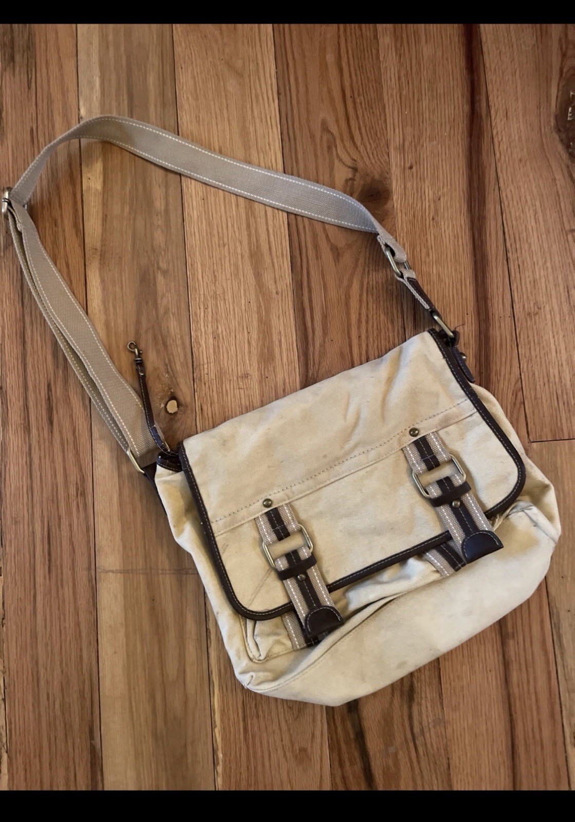 Kim Rogers Khaki Briefcase, Laptop Tote. Great For College Or Work.