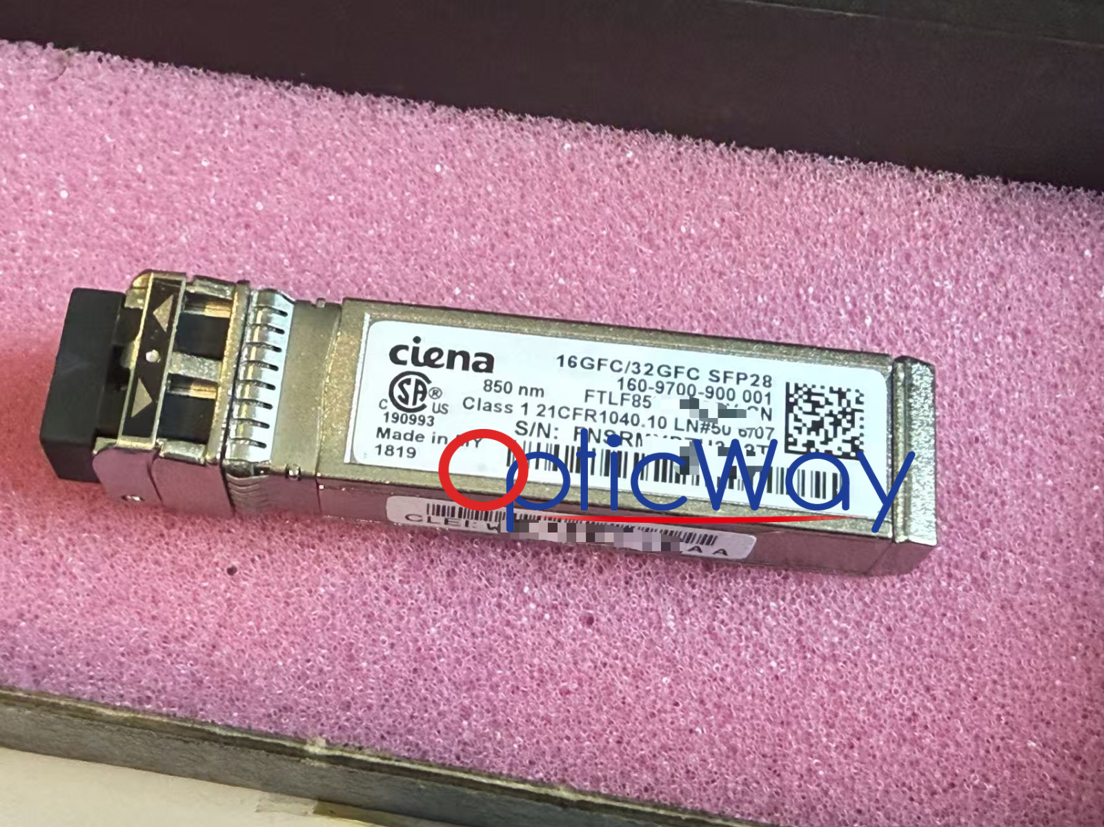 Ciena 160-9700-900 SFP28 16GFC/32GFC  32GFC SW 850nm LC MMF