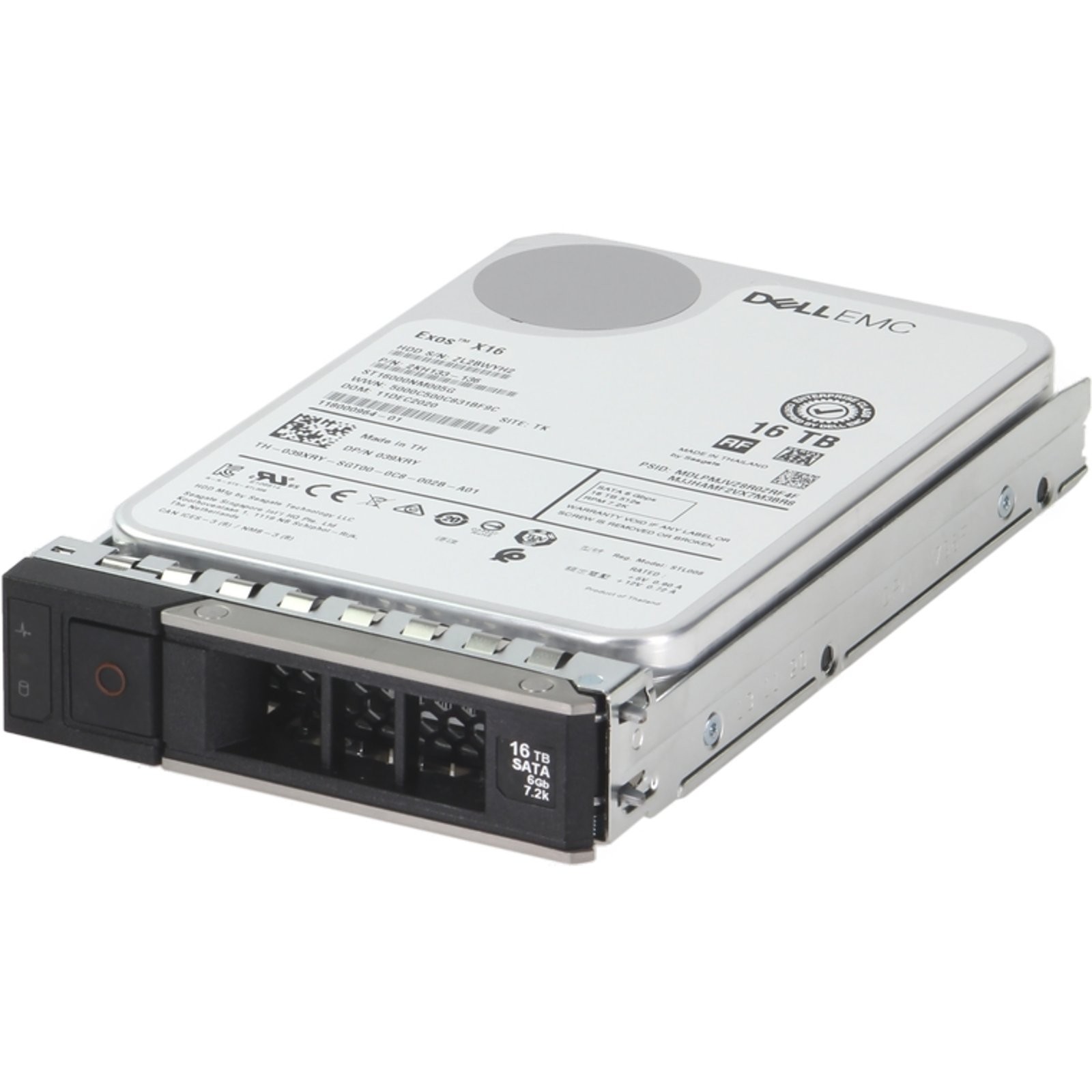 39XRY Dell 16TB 7.2K 512e 6Gbps SATA 3.5 HDD Exos X16