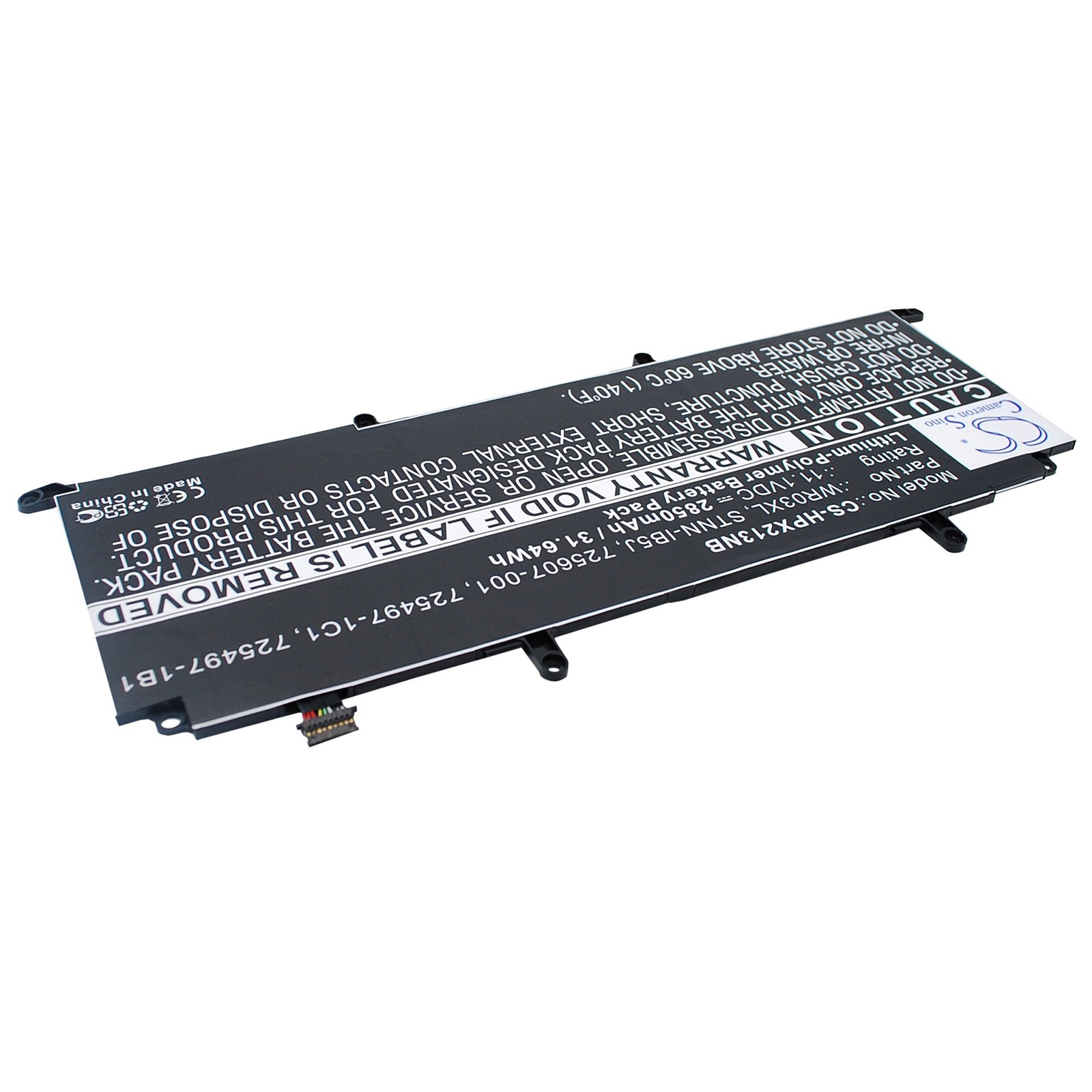 Battery for HP Pavilion Split 13-M000 X2 TPN-Q133 725607-001 HSTNN-DB5J WR03XL