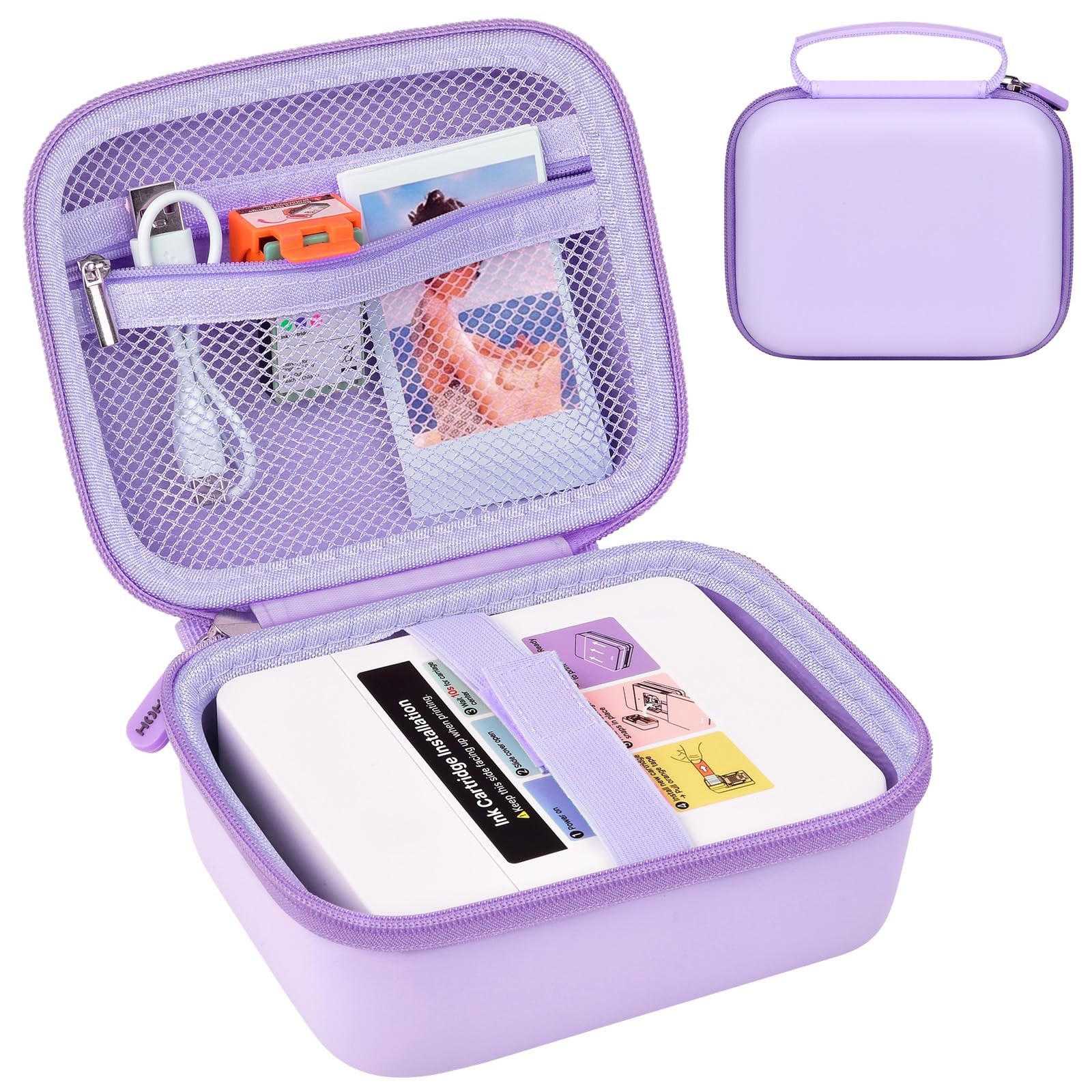 ANKHOH Photo Printer Carrying Case Purple