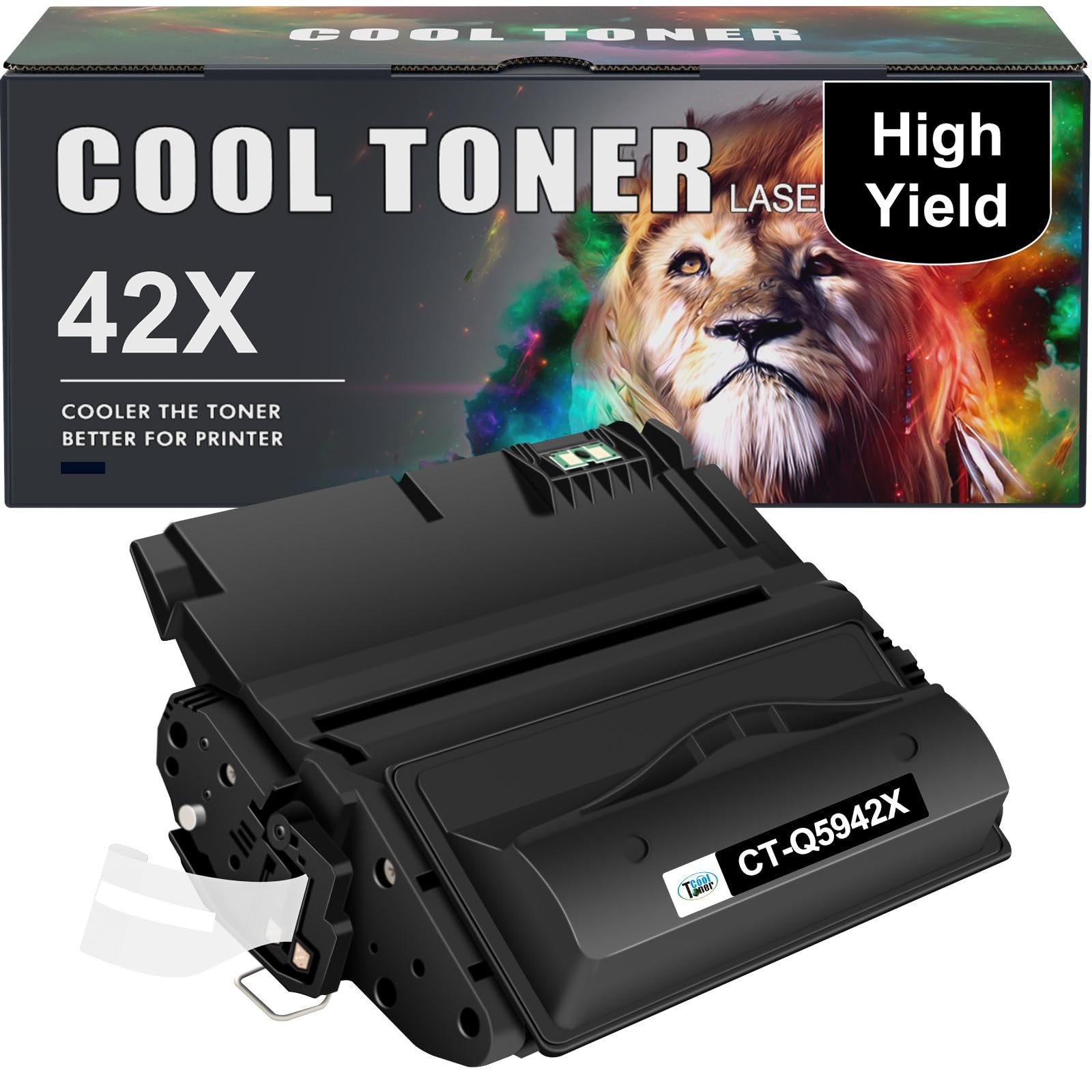 Q5942X High Yield Black Toner Cartridge Compatible for HP Laser Printers