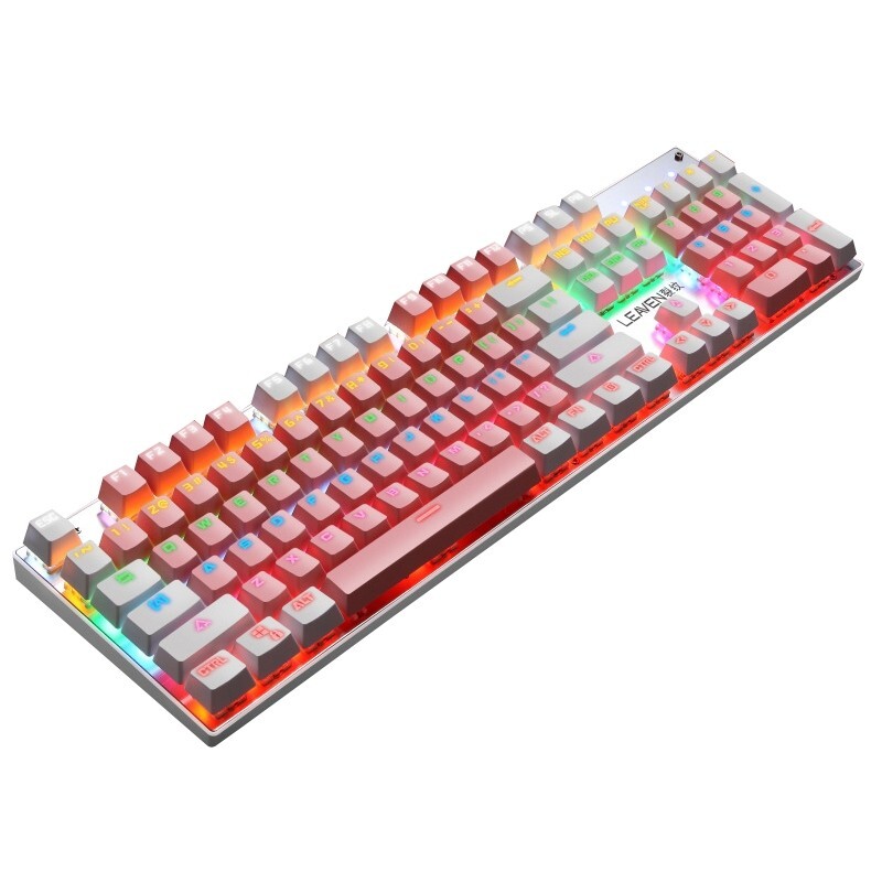 Teclado mecánico para juegos USB, GREEN EJE RGB