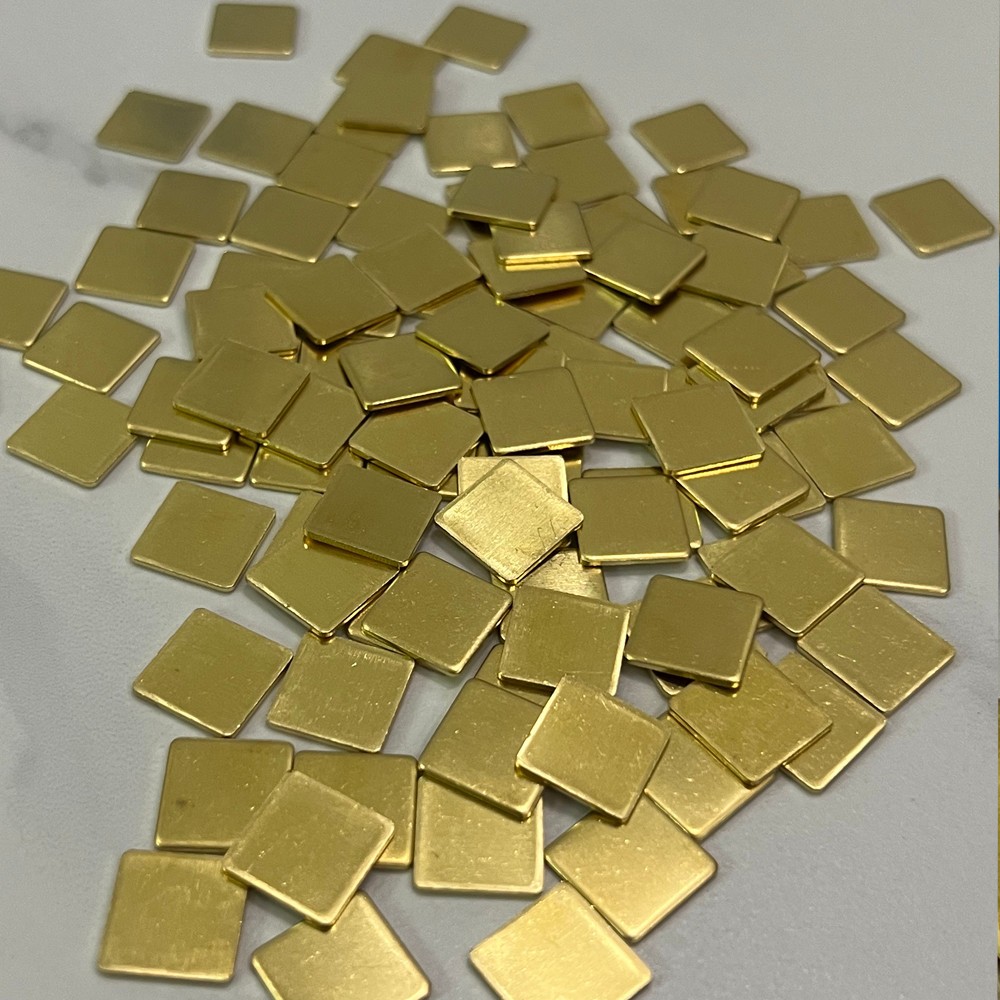 Copper Shim 12x12x1mm Flat IC Chip Heatsink With or Without Tape