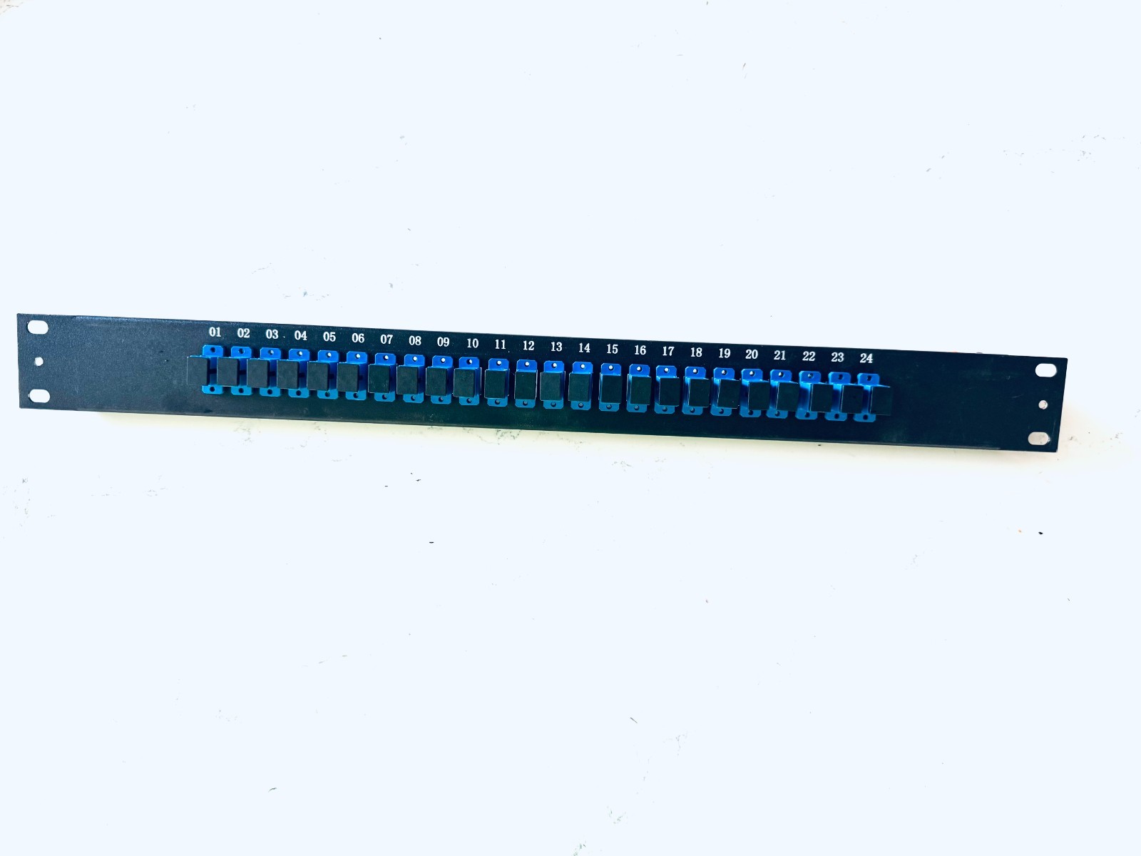 48 Fibers, 24 Ports SC Simplex SingleMode Adapters,1U High 19' Fiber Patch panel
