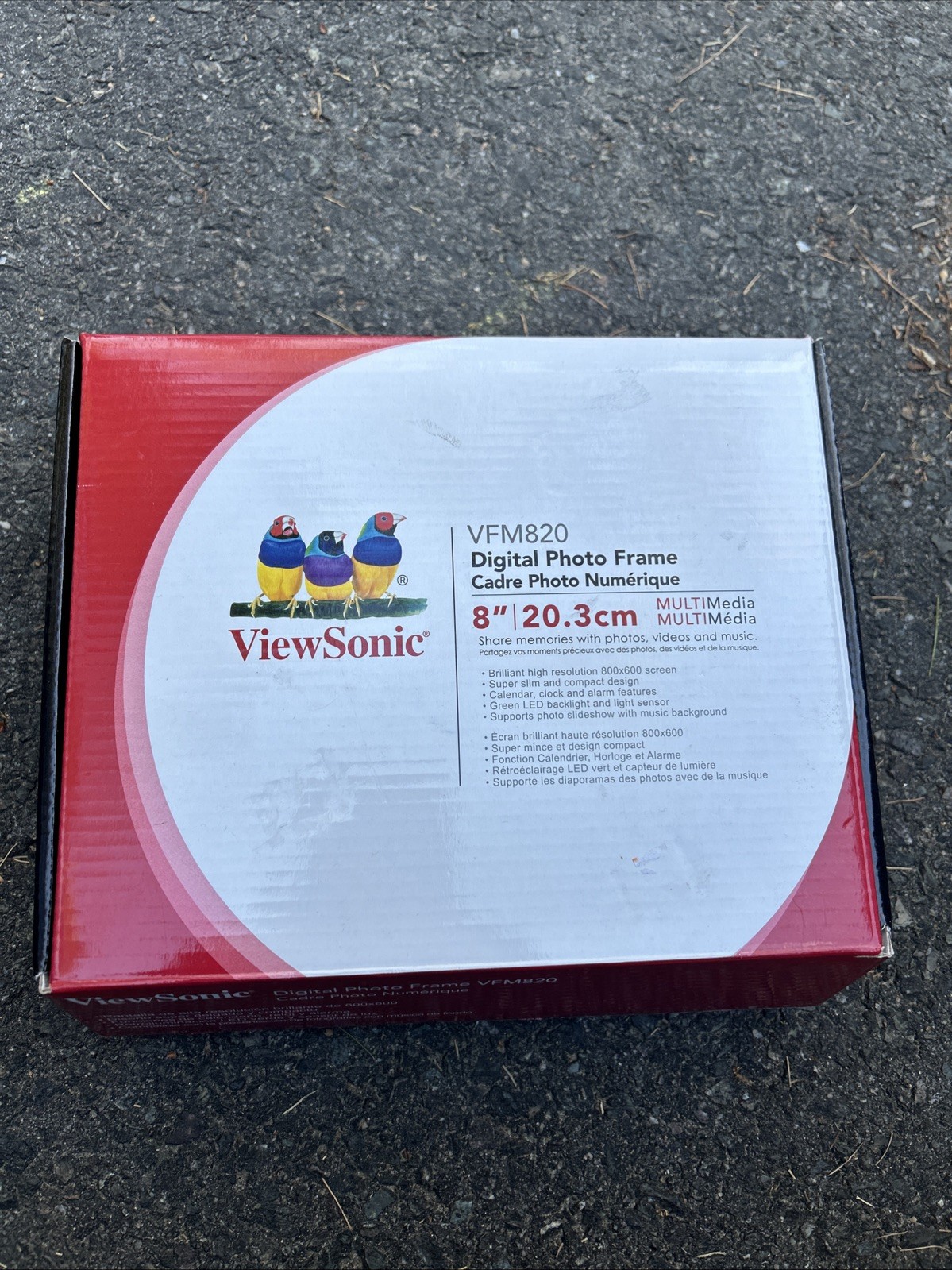 NEW OPEN BOX ViewSonic  8” 20.3 Cm Widescreen LCD