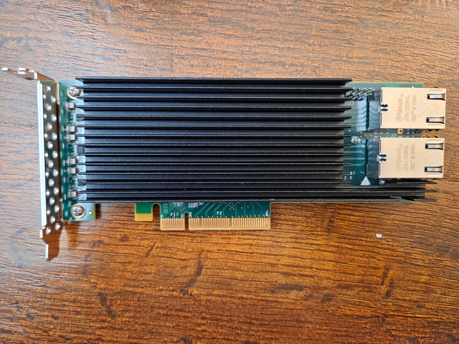 Silicom PE210G2I40IC-T-LP Dual Port 10GbE RJ45 10GBase-T PCIe Intel X540 NIC