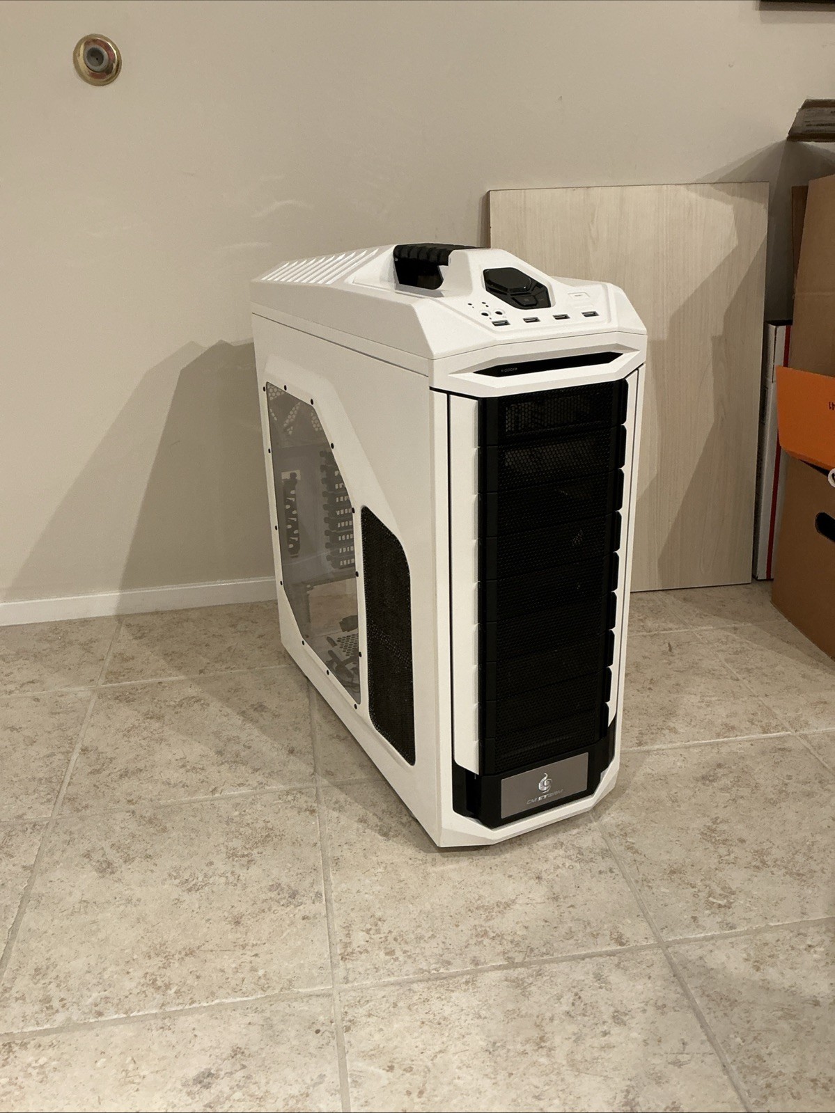 Cooler Master CM Storm Stryker - White, cleaned, Full Tower ATX case + 4 fans