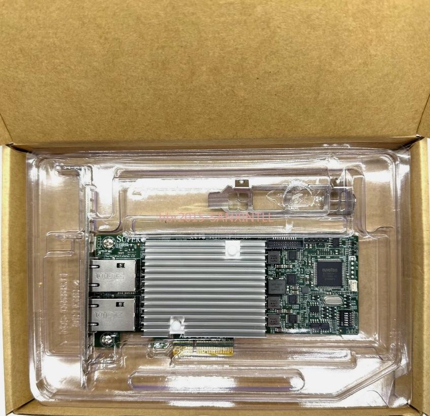 Original Supermicro AOC-STGS-i2T  X550-T2 10 Gigabit dual electrical NIC PCIE X4