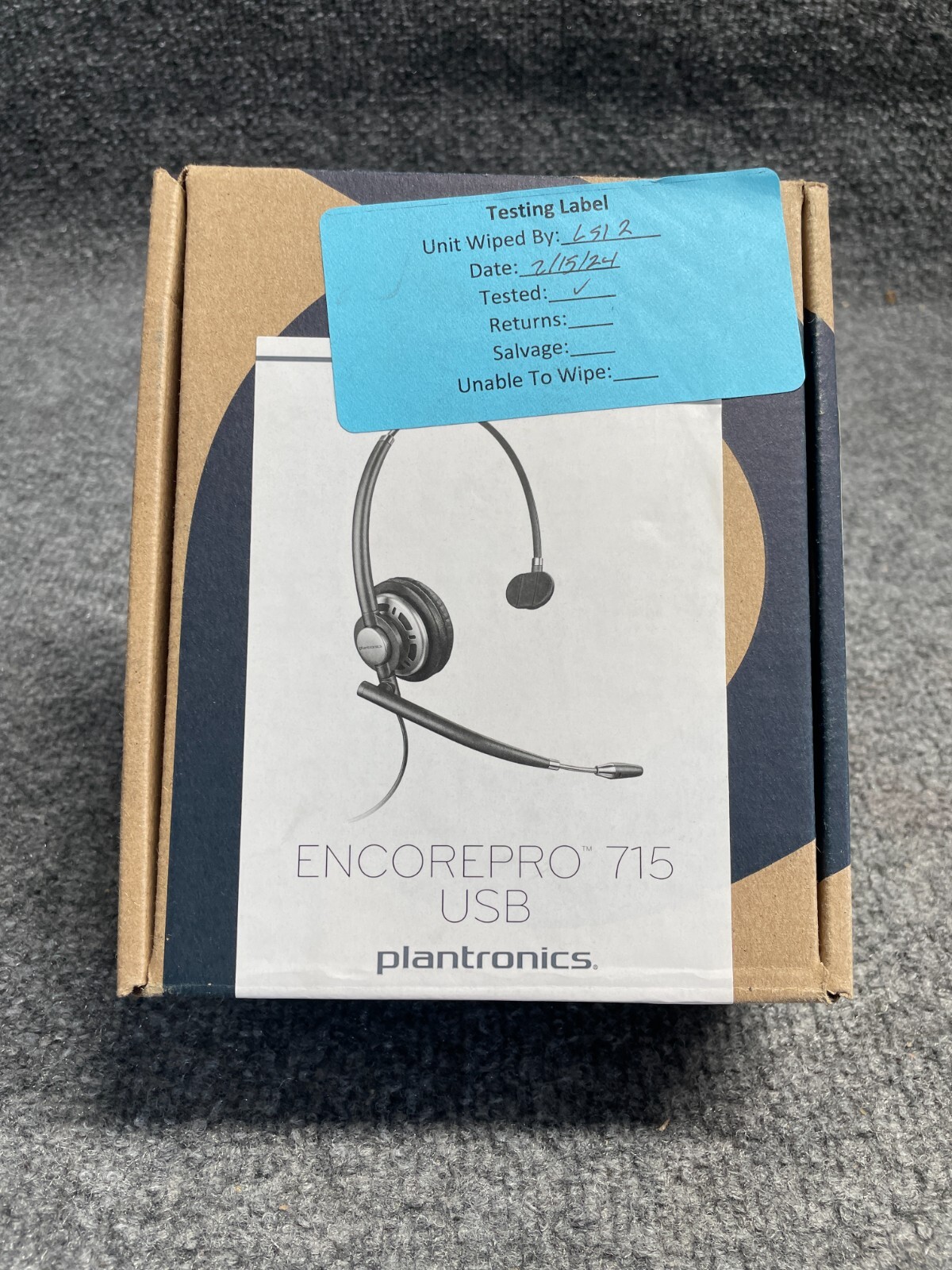 Plantronics 203476-01 EncorePro HW715 USB Mono Corded Headset