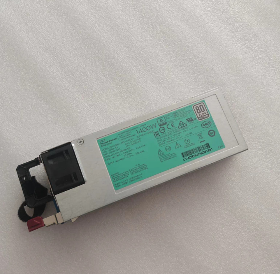 Used HP 1400W Flex Slotted Platinum G9 PSU 720620-B21 754383-001 733427-001