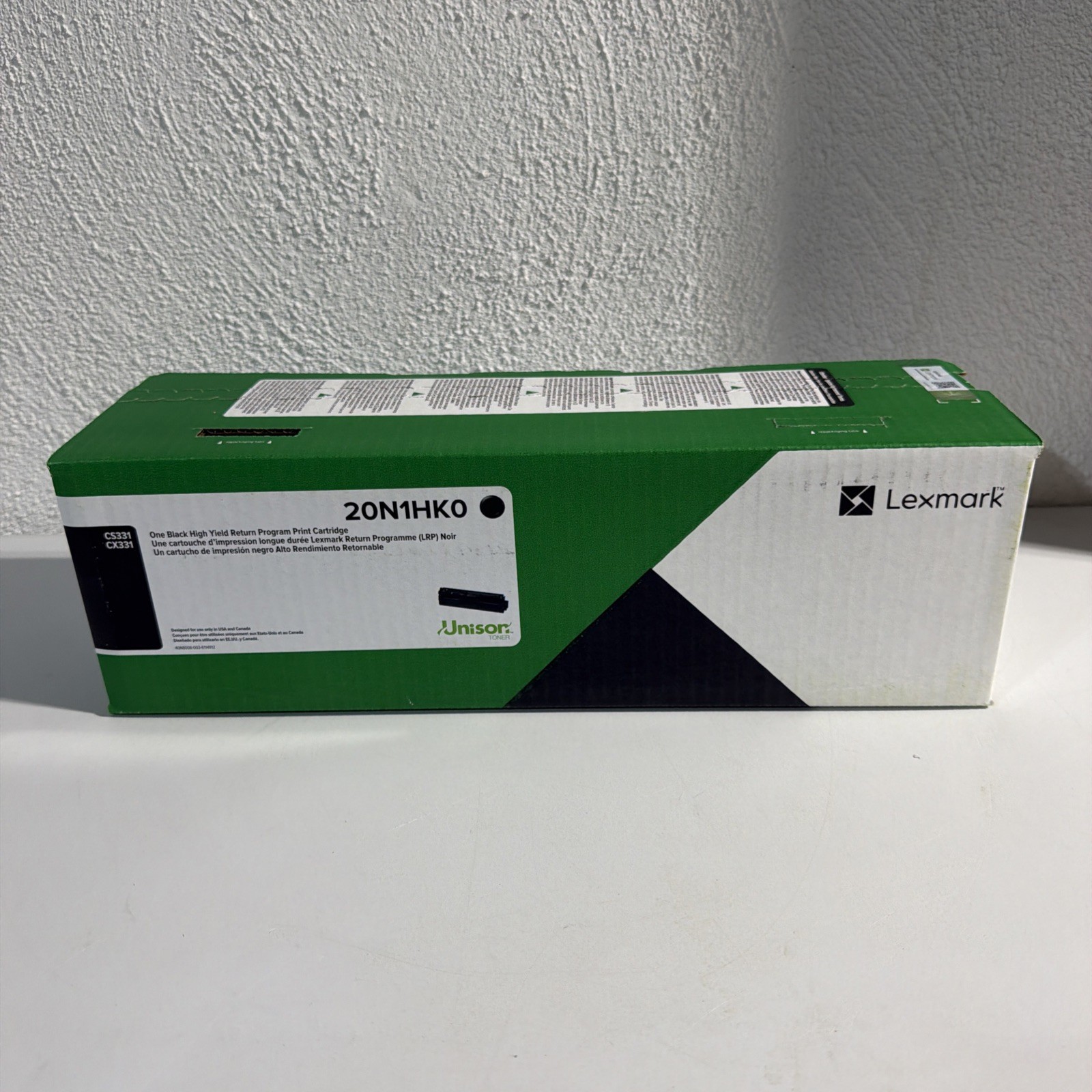 Lexmark 20N1HK0 BLACK Print Cartridge for CS331/CS431/CX331/CX431 New Sealed