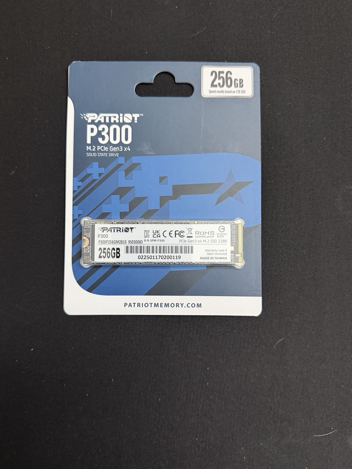 Patriot P300 256GB 2280 M.2 PCIe Gen3 NVMe Internal SSD