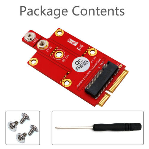 XT-XINTE M.2 Key B to Mini PCI-E mPCIe Adapter Card for 3G / 4G / 5G Module New
