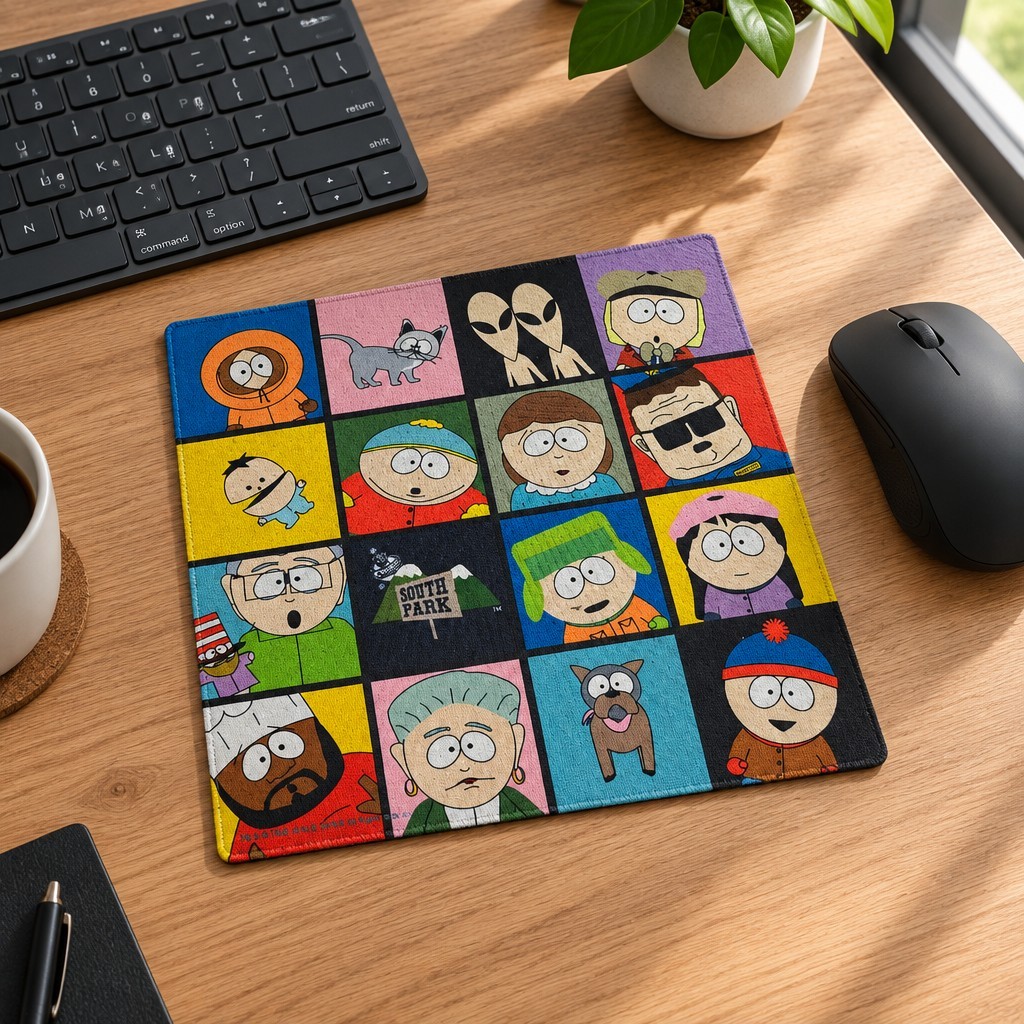 Vtg 1998 Comedy Central South Park Cast Mouse Pad Clickworks Cartman Kenny+Gang
