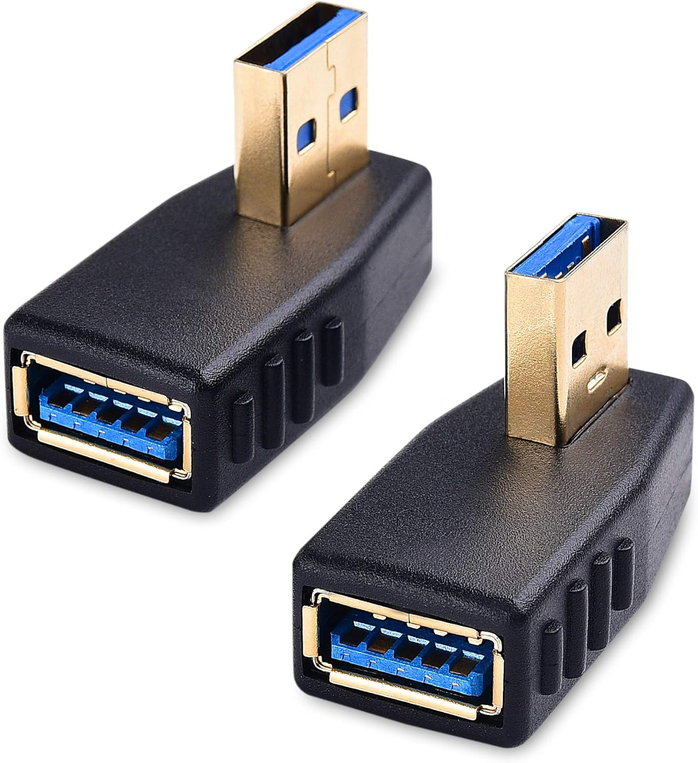 Cable Matters Combo-Pack 90 Degree Left and Right Angle USB Adapter Gender Chang