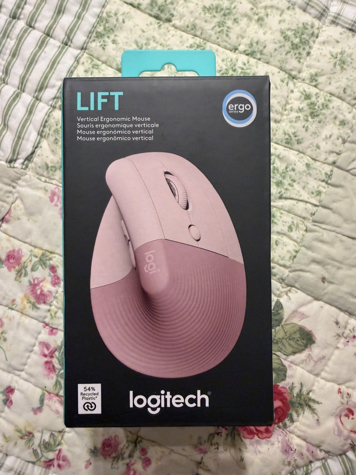 Logitech Right Handed Lift Wireless Vertical Mouse - Rose