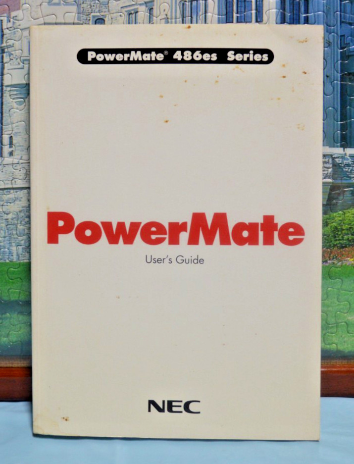 Vintage NEC PowerMate 486es Series User's Guide 1993 PC Manual