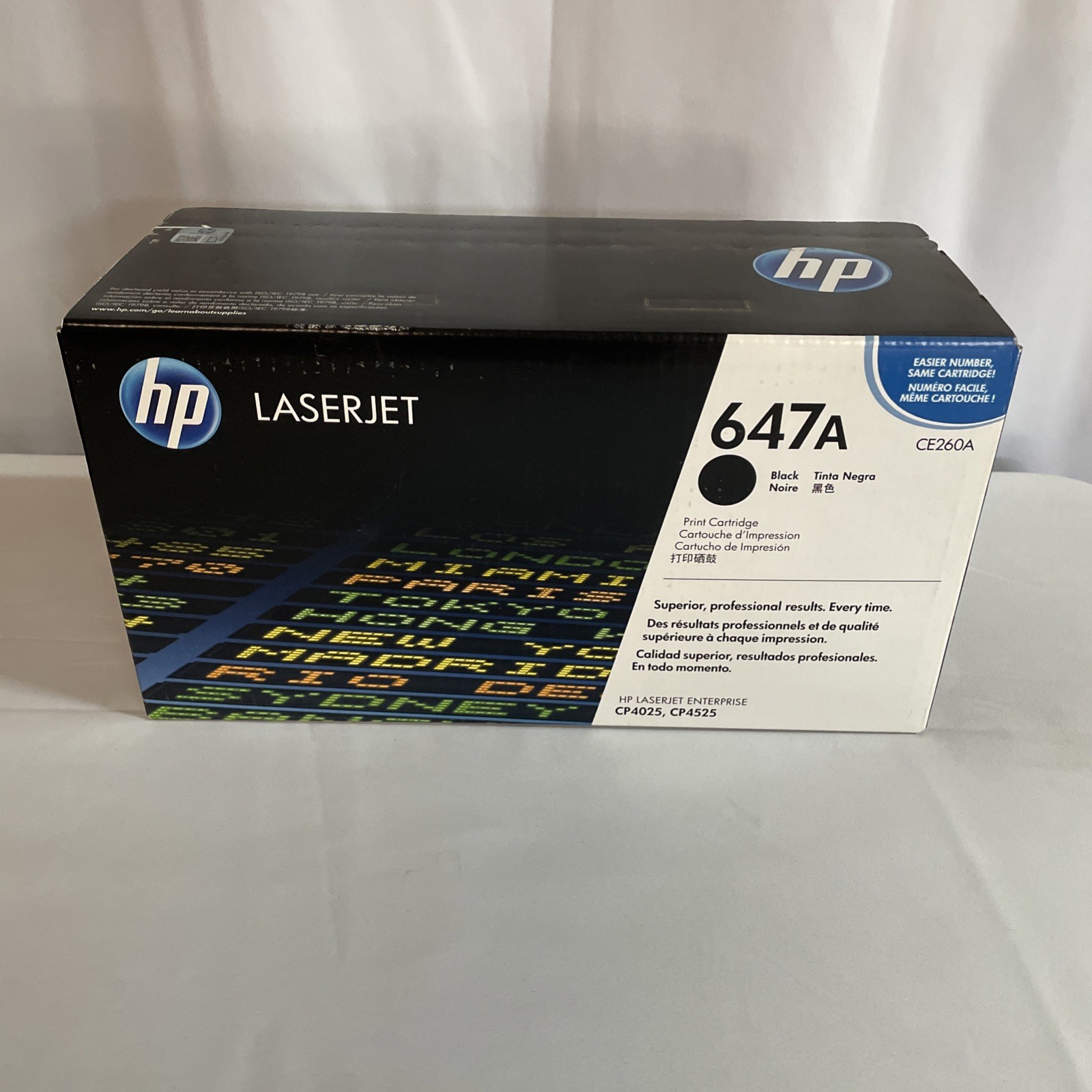 HP 647A Black CE260A Original LaserJet Toner Sealed New