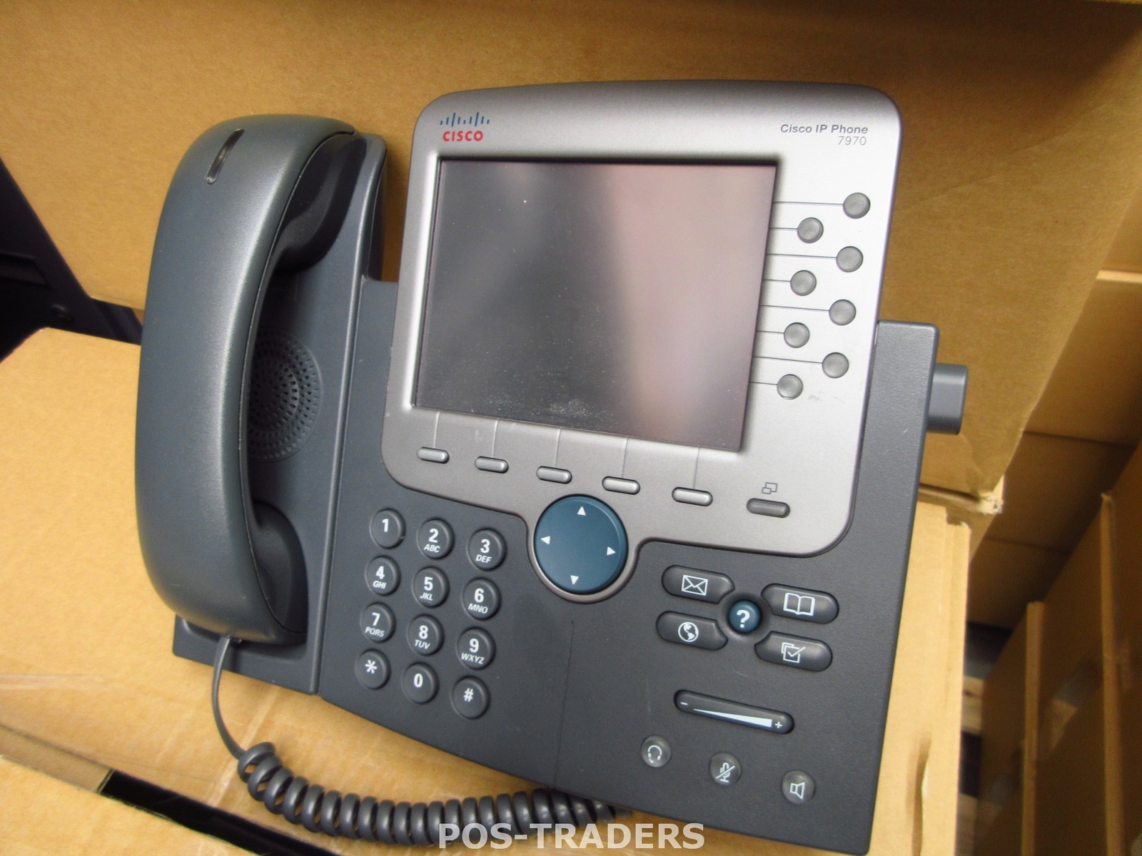 Cisco CP-7970G 7970 SCCP / SIP VoIP IP PoE Phone Color Touchscreen INCL HANDSET
