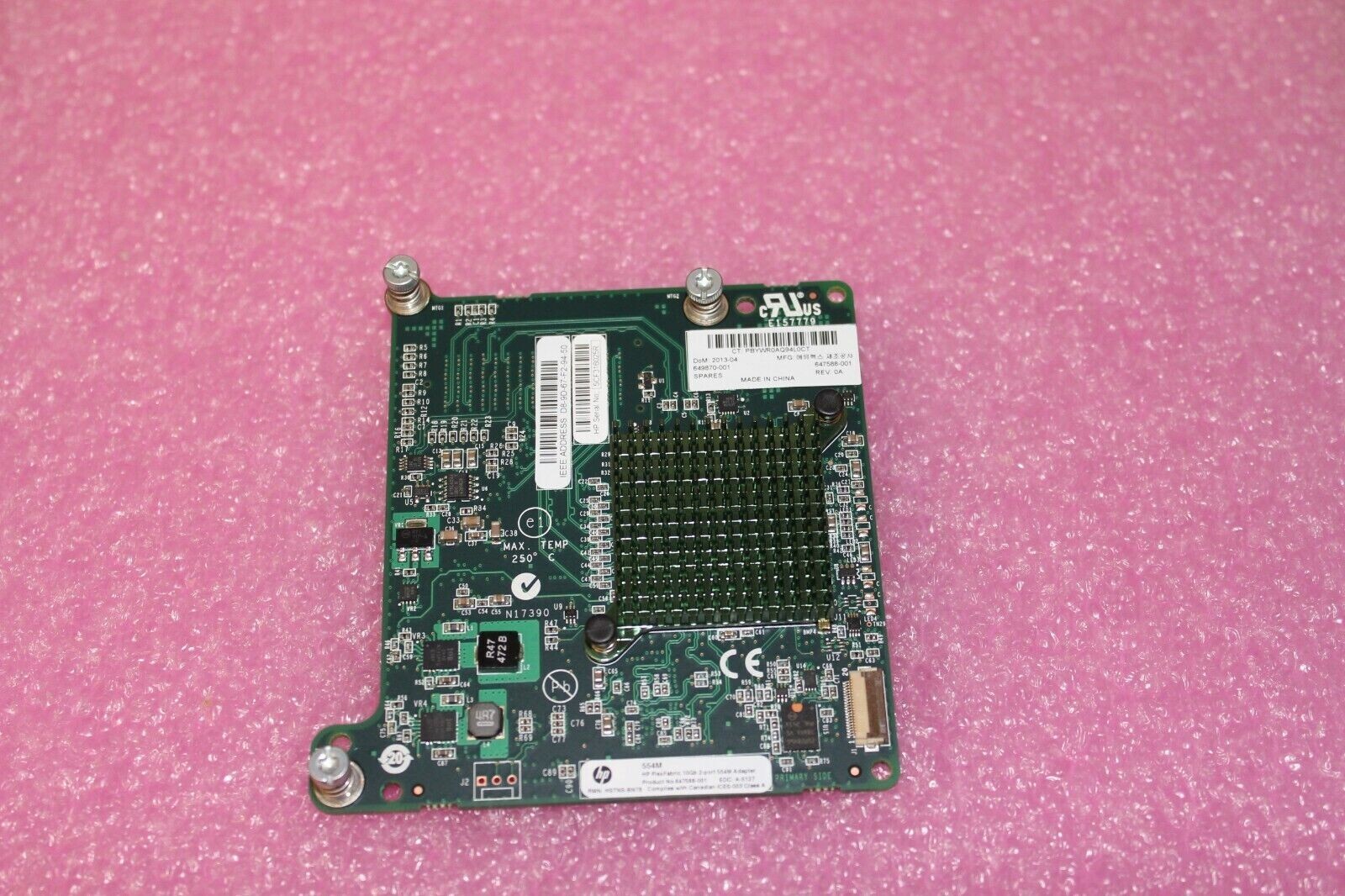 649870-001 HP FLEXFABRIC 10GB 2-PORT 554M ADAPTER 647588-001