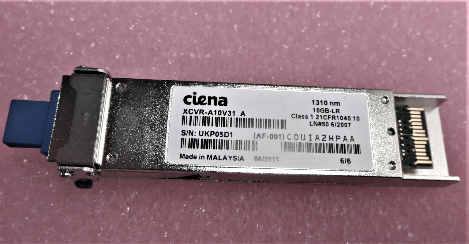CIENA XCVR-A10V31 A Compatible TAA Compliant 10GBase-LR XFP Transceiver