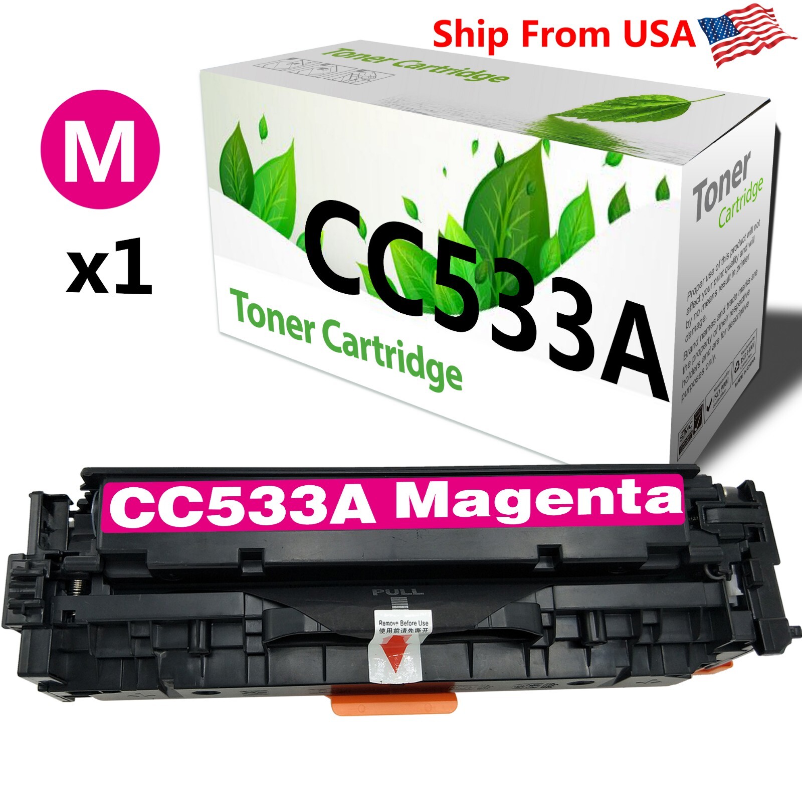 1-Pack 304A Toner Cartridge CC533A for CP2020 2024 2025 Printer