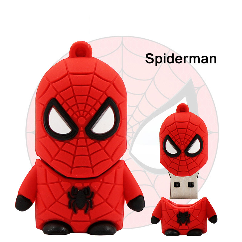 USB Flash Drive Spiderman Super Heros 3D 4GB, 8GB, 16GB, 32GB, 64GB, Sample