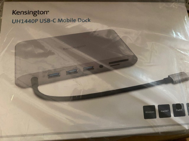 Kensington UH1440P USB-C 10-in-1 Driverless Mobile Laptop Dock, Universal, 3 USB