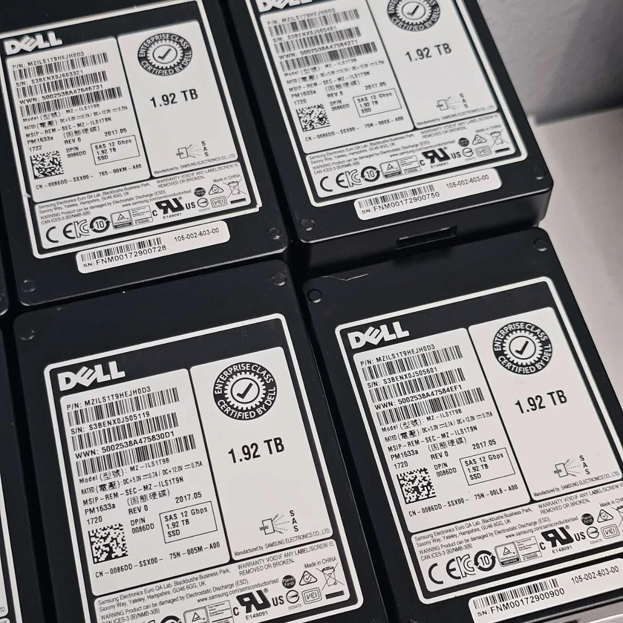 086DD DELL 1.92TB SAS 12GBPS READ INTENSIVE 512E 2.5INCH SSD 0086DD MZ-ILS1T9B