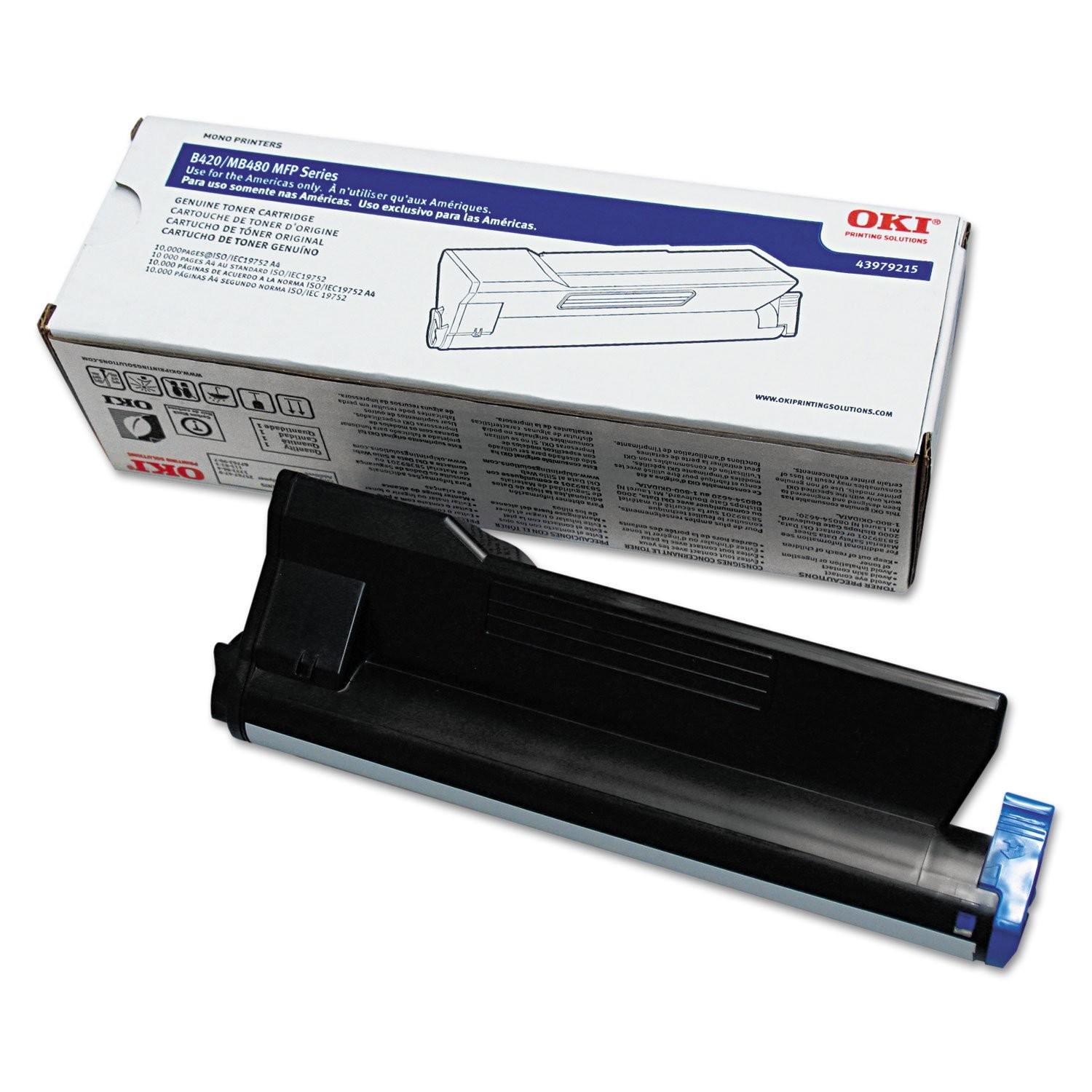 Original OKI 43979215 Black Toner. New Sealed Box, We Ship Fast
