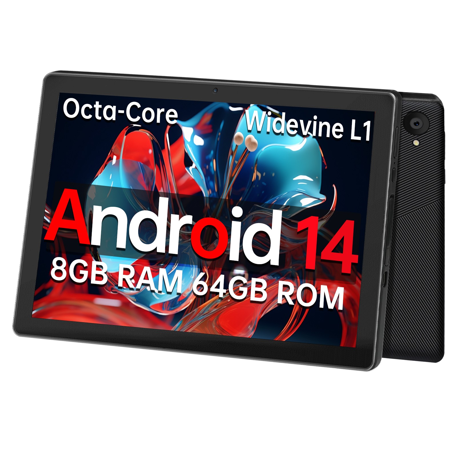 Urao 10.1 inch Android 14 Tablet 8GB RAM 64GB ROM IPS LCD Touchscreen WIFI