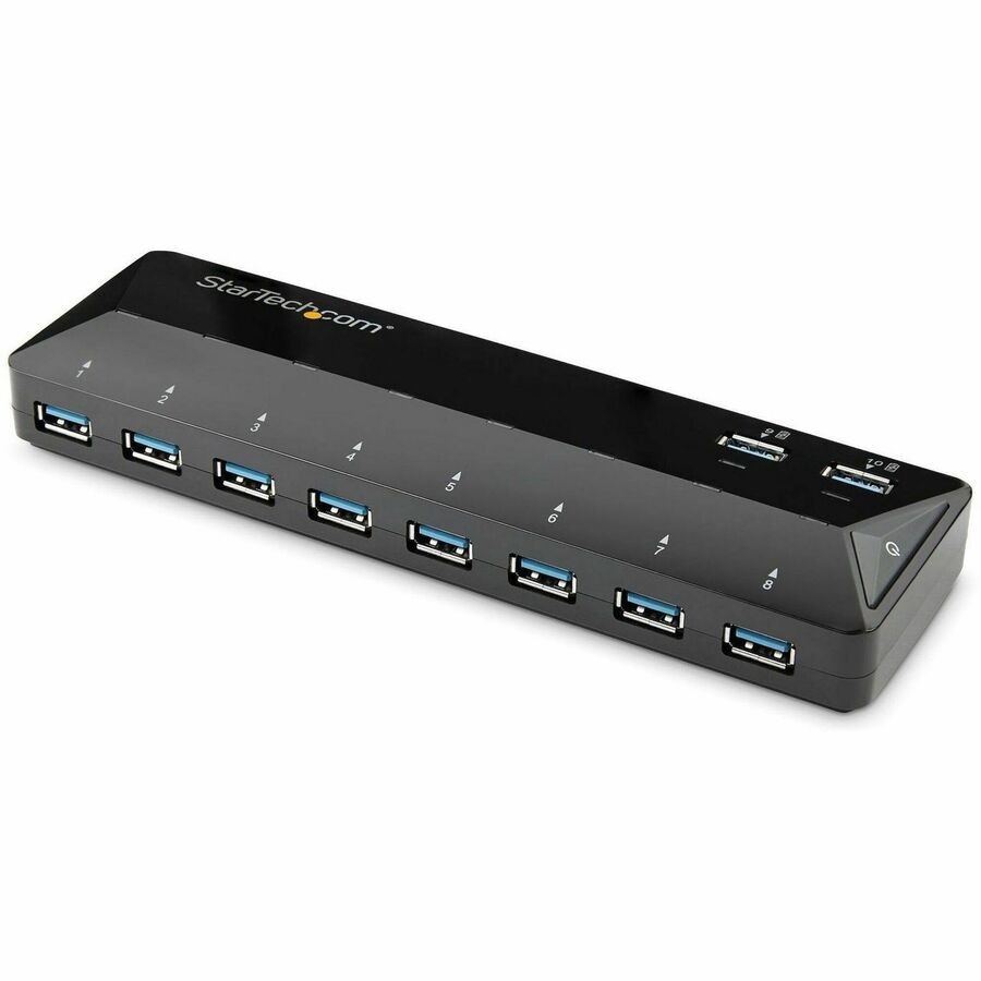 StarTech 10-Port USB 3.0 Hub with Charge and Sync Ports - 2 x 1.5A Ports -