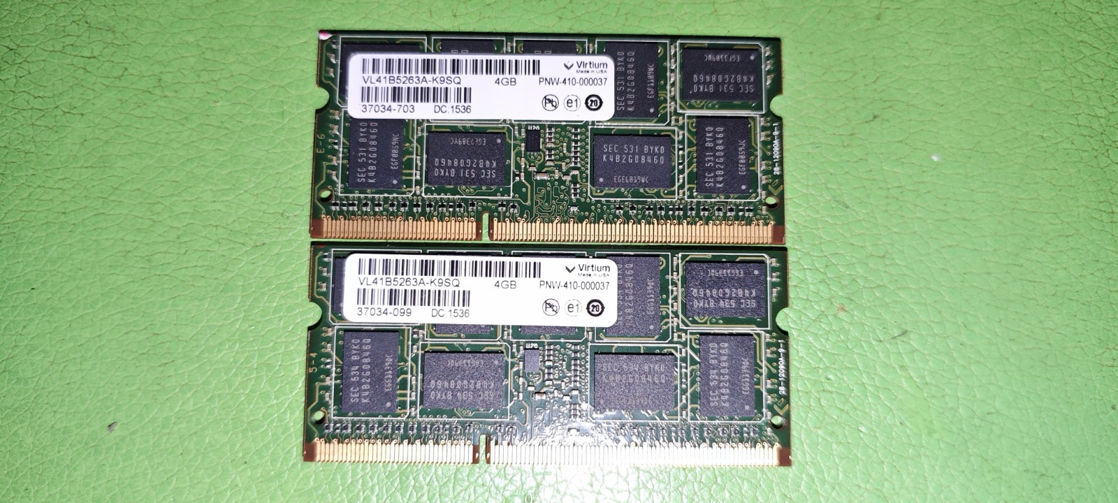 Virtium 8GB DDR3 (2x4GB)  1600 MHz VL41B5263A-K9SQ  ECC Server Memory RAM