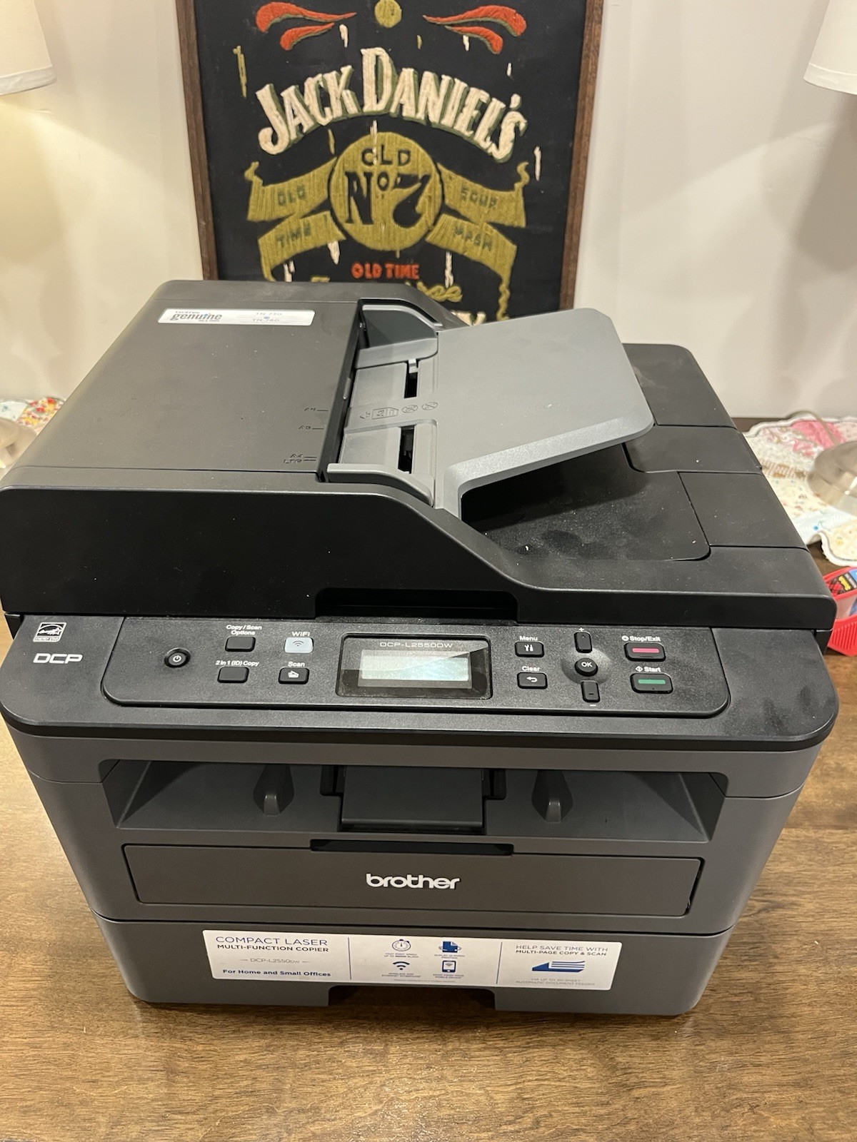 Brother DCP-L2550DW Compact Monochrome Laser Multifunction Printer - Black