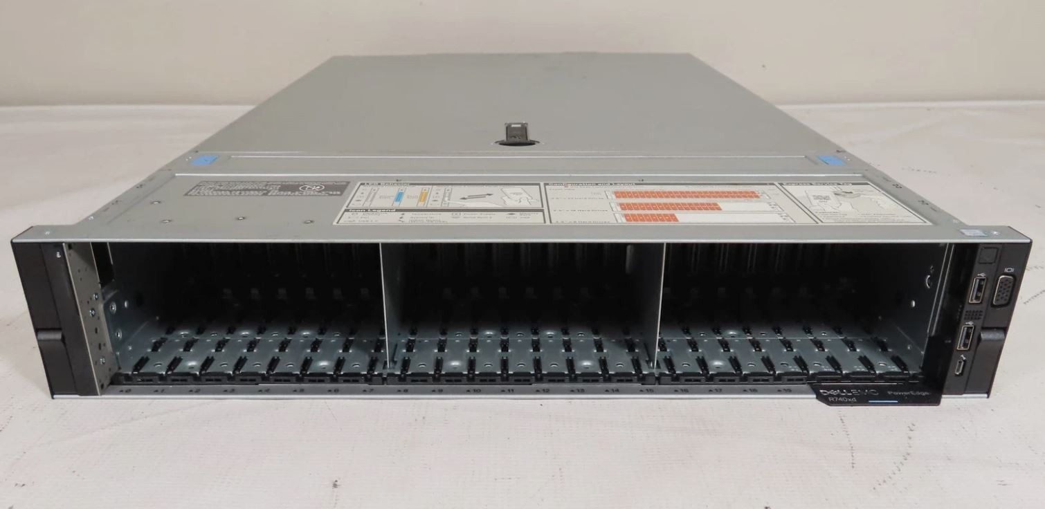 Dell PowerEdge R740xd 24SFF 2x Gold 6132 2.6GHz / 128gb / H730p / 2x 1100w