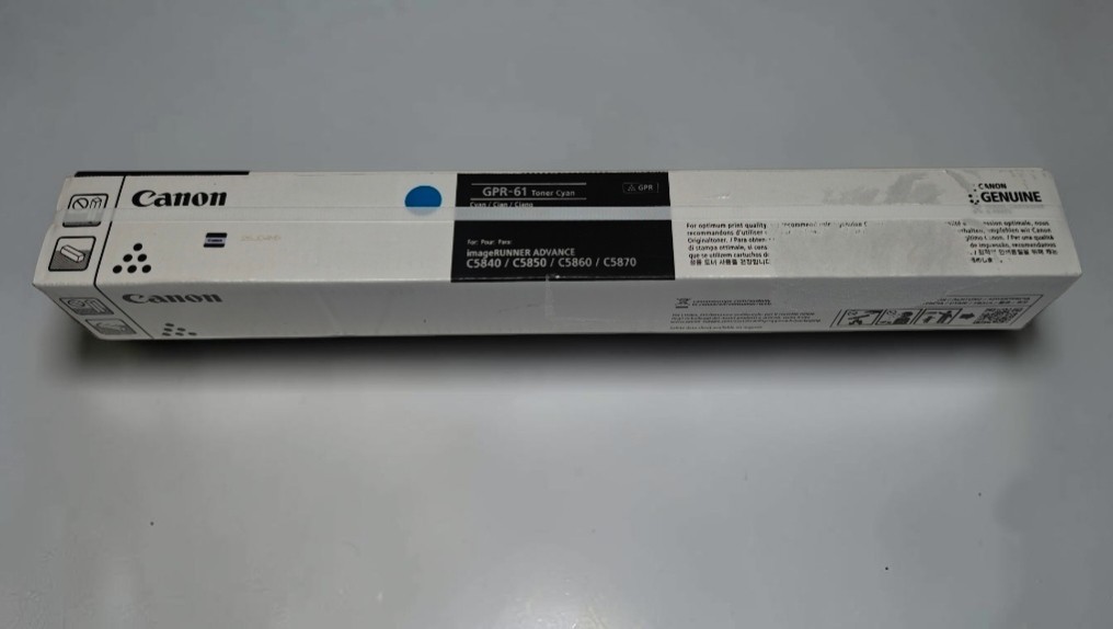 Genuine Canon 3764C003AA (GPR-61) Cyan High Yield Toner Cartridge Factory Sealed