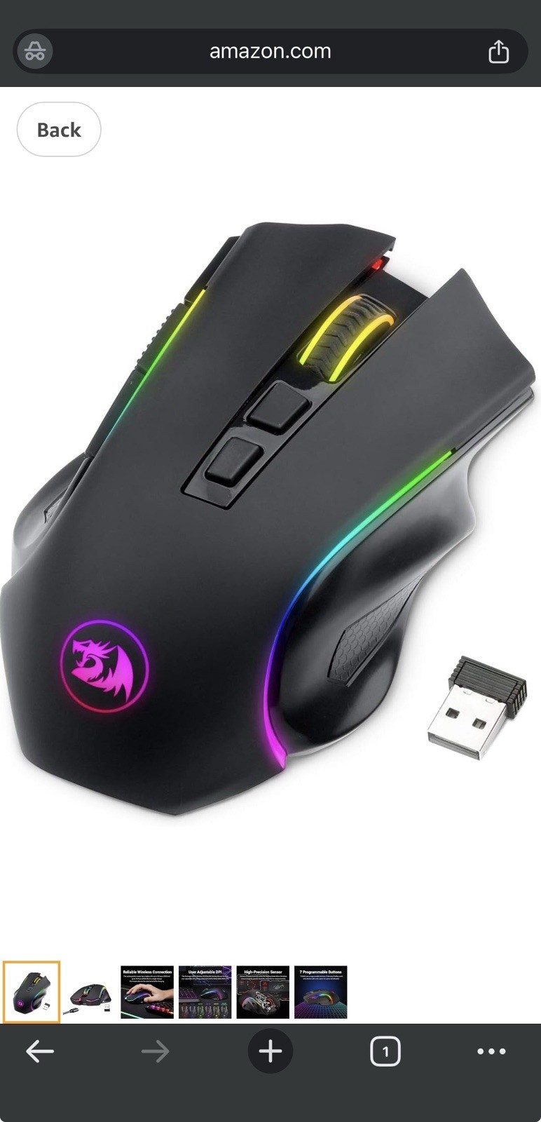 Redragon M602U-KS Griffin RGB Gaming Mouse