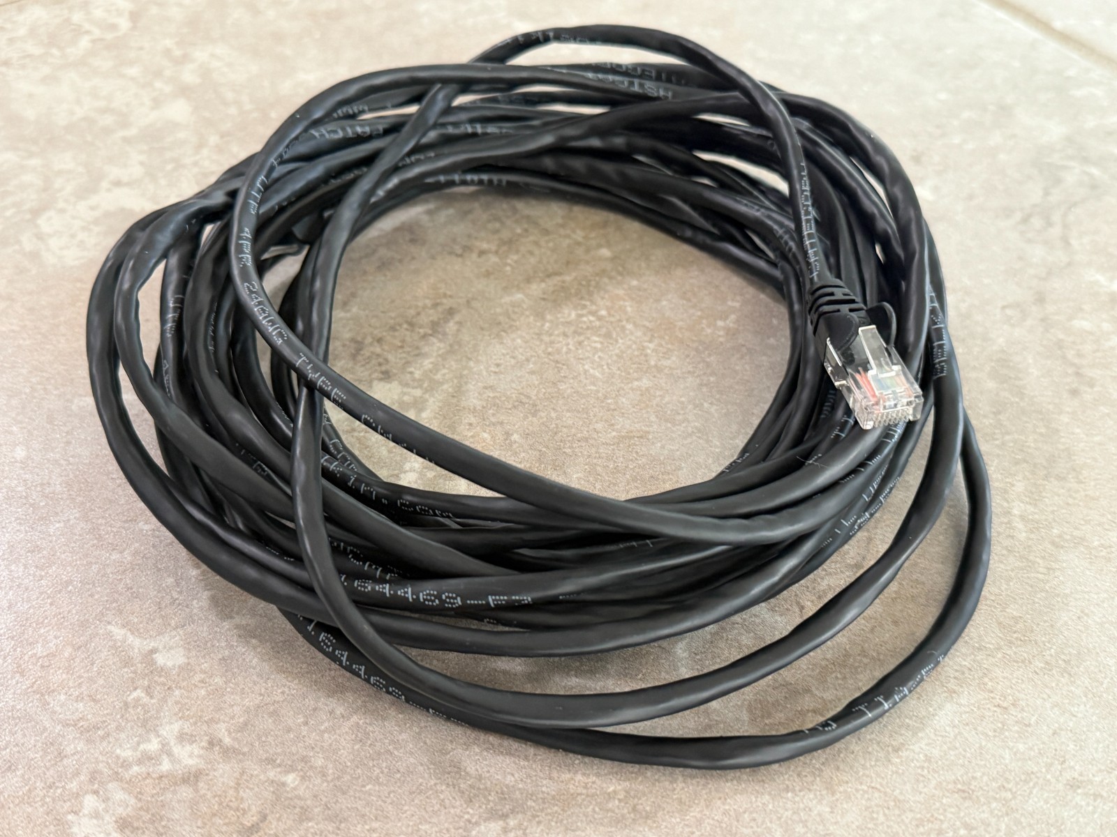 Belkin Cat 5e Ethernet Patch Cable 25 ft Black RJ45 Network LAN Cord Tested