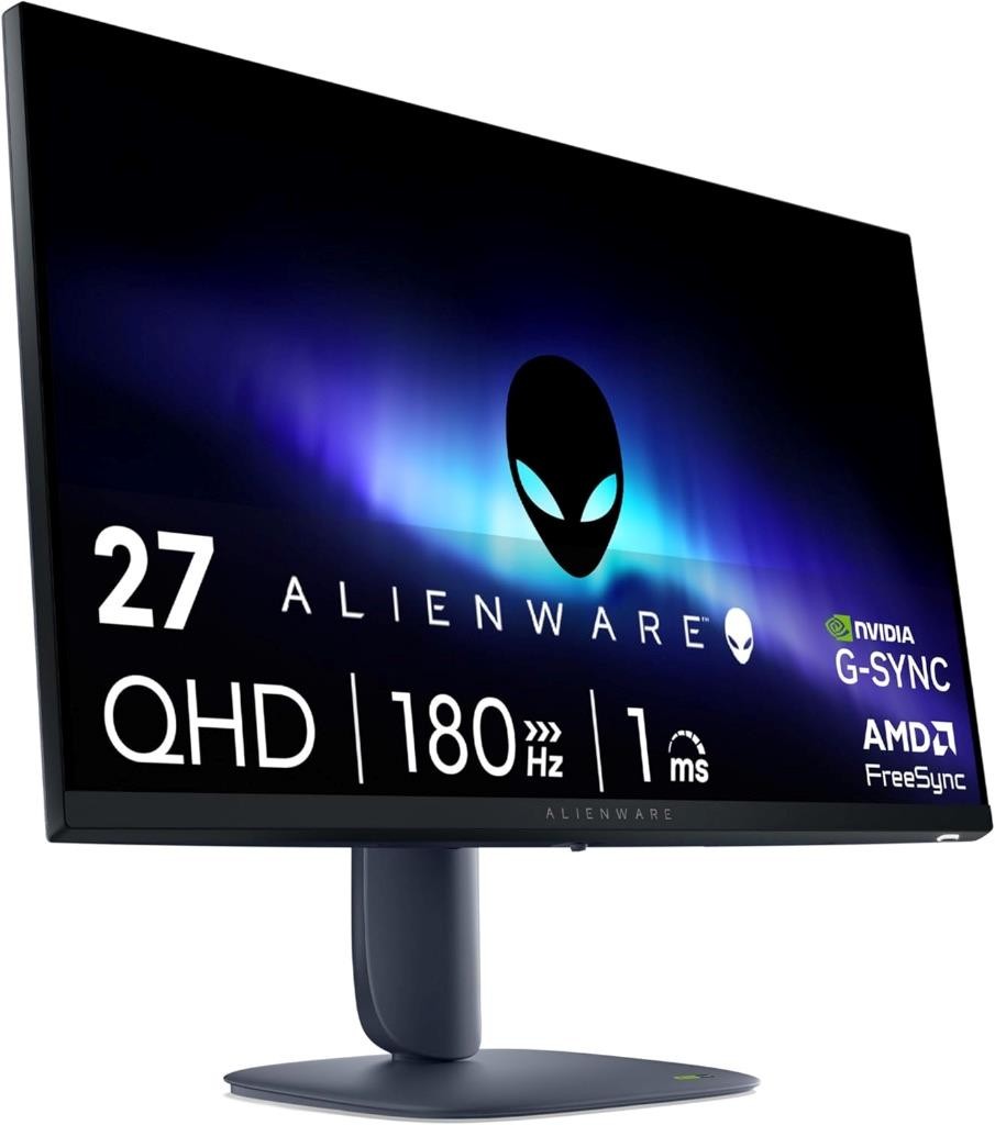 Alienware 27 Gaming Monitor AW2725DM, WQHD Fast IPS, 180Hz, G-SYNC, VESA