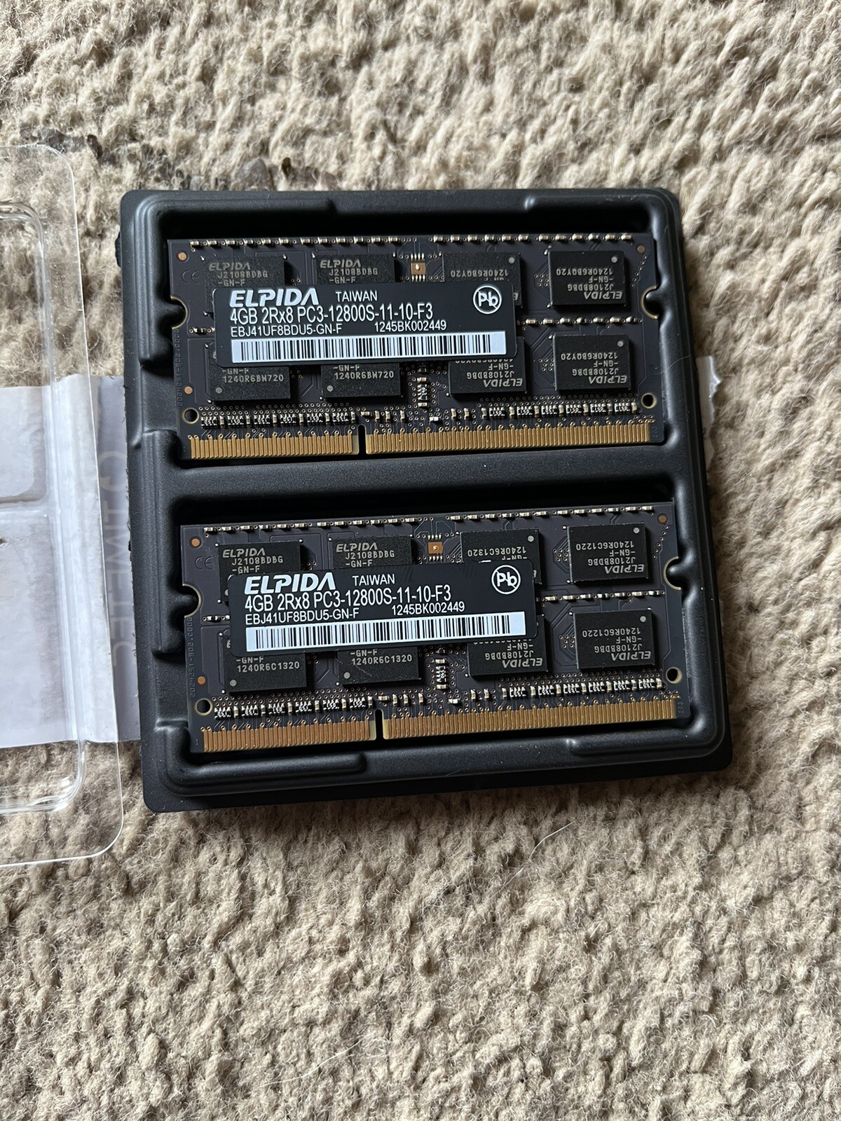 ELPIDA 8GB (2x4GB) 2Rx8 PC-3  DDR3 RAM (ebj141UF8BDU5)