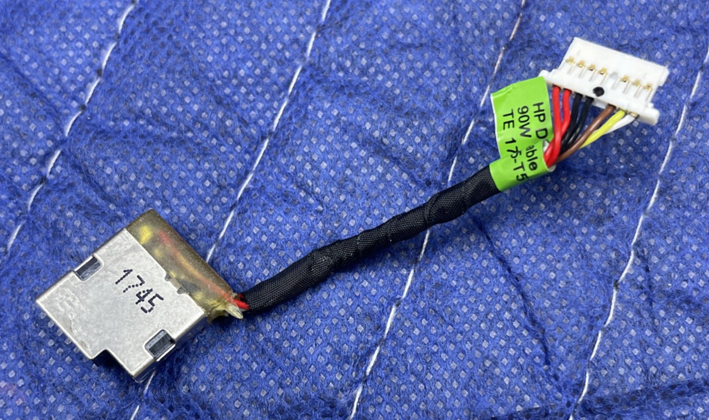 HP 17-BY Genuine DC Power Jack Charging Port Cable (799735-T51 / L22528-001)