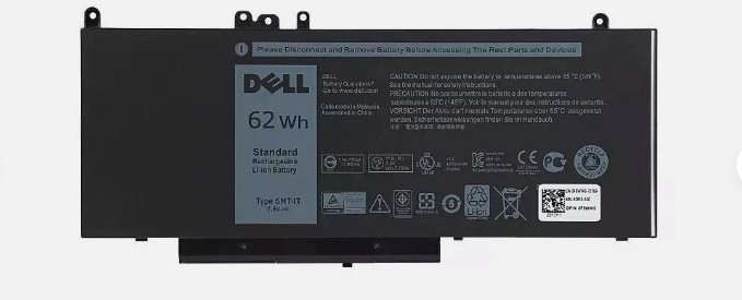 Genuine OEM 6MT4T 62WH Battery For Dell Latitude E5470 E5570 6MT4T 07V69Y 7V69Y
