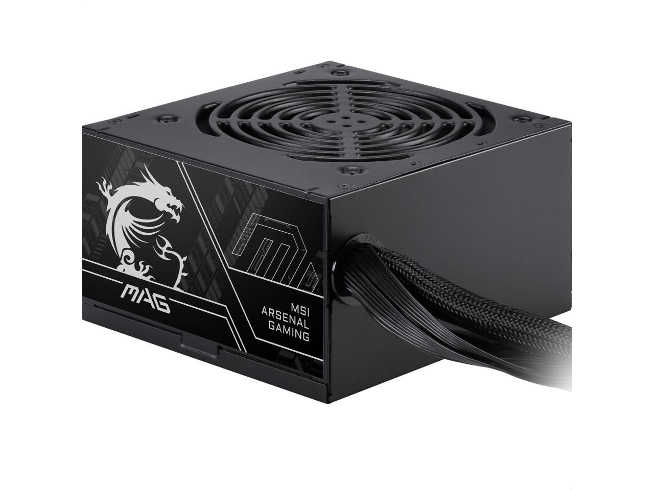 MSI MAG A500DN II Power Supply Unit, 500W, 80 PLUS Standard, ATX PSU, Black Flat