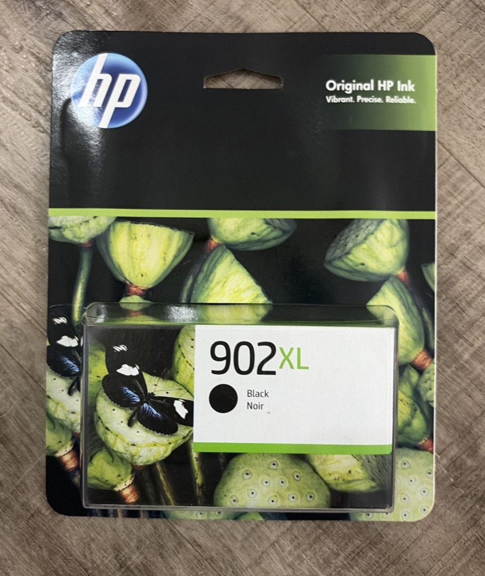 Genuine HP 902XL BLACK Ink Cartridge T6M14AN - 10/2024 - NEW SEALED