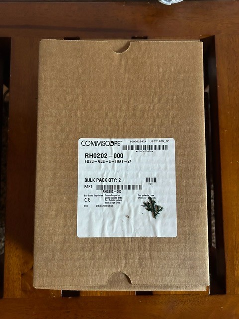 Two Commscope "C" Tray's