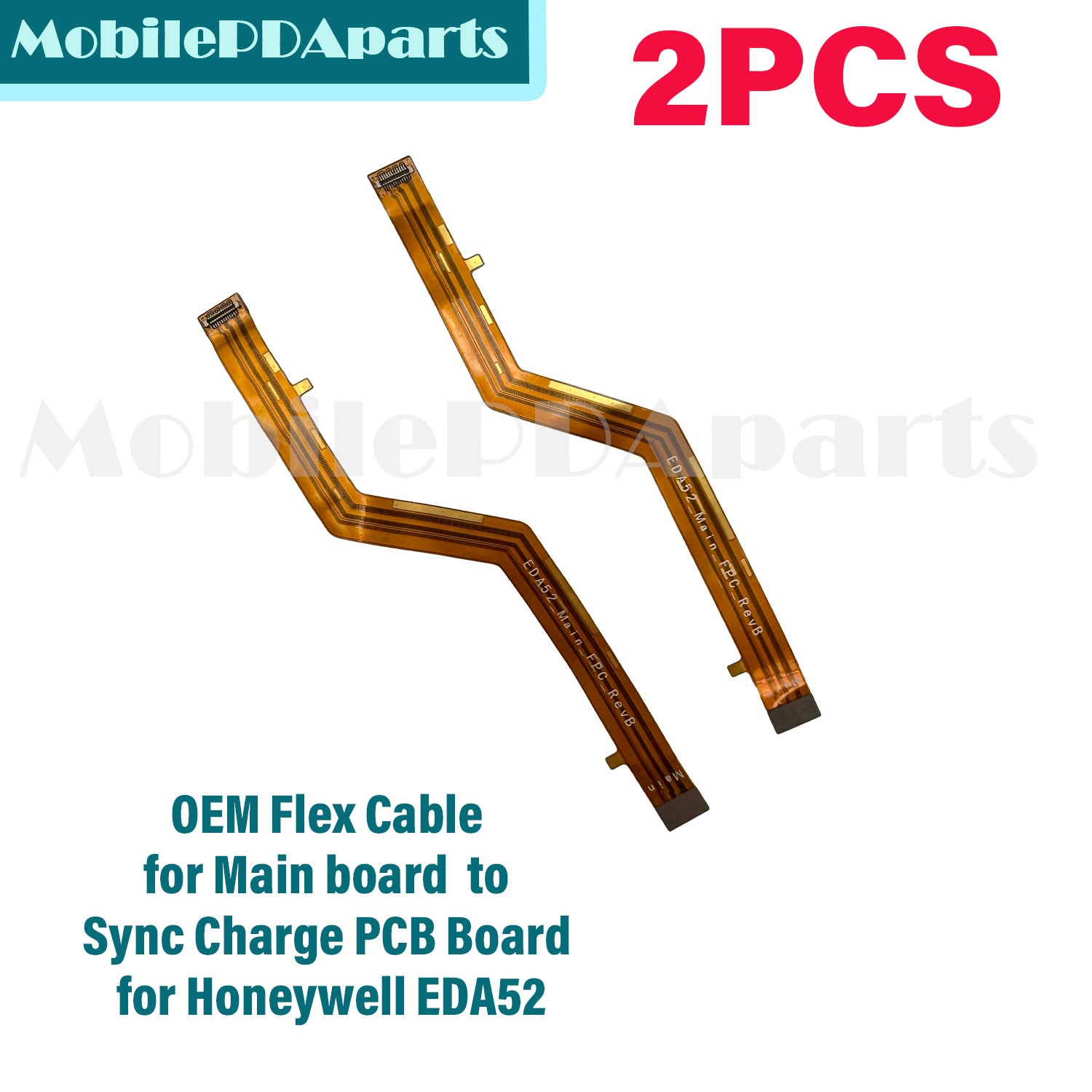 2PCS OEM Flex Cable for Main Board to Sync Charge PCB for Honeywell EDA52 EDA56