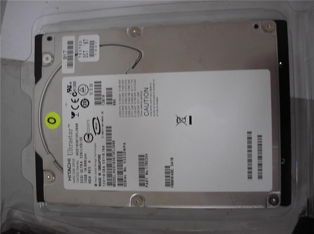 22x Hitachi 17R6394 73GB 10K U320 80-pin SCSI 3.5" Hard Disk Drives
