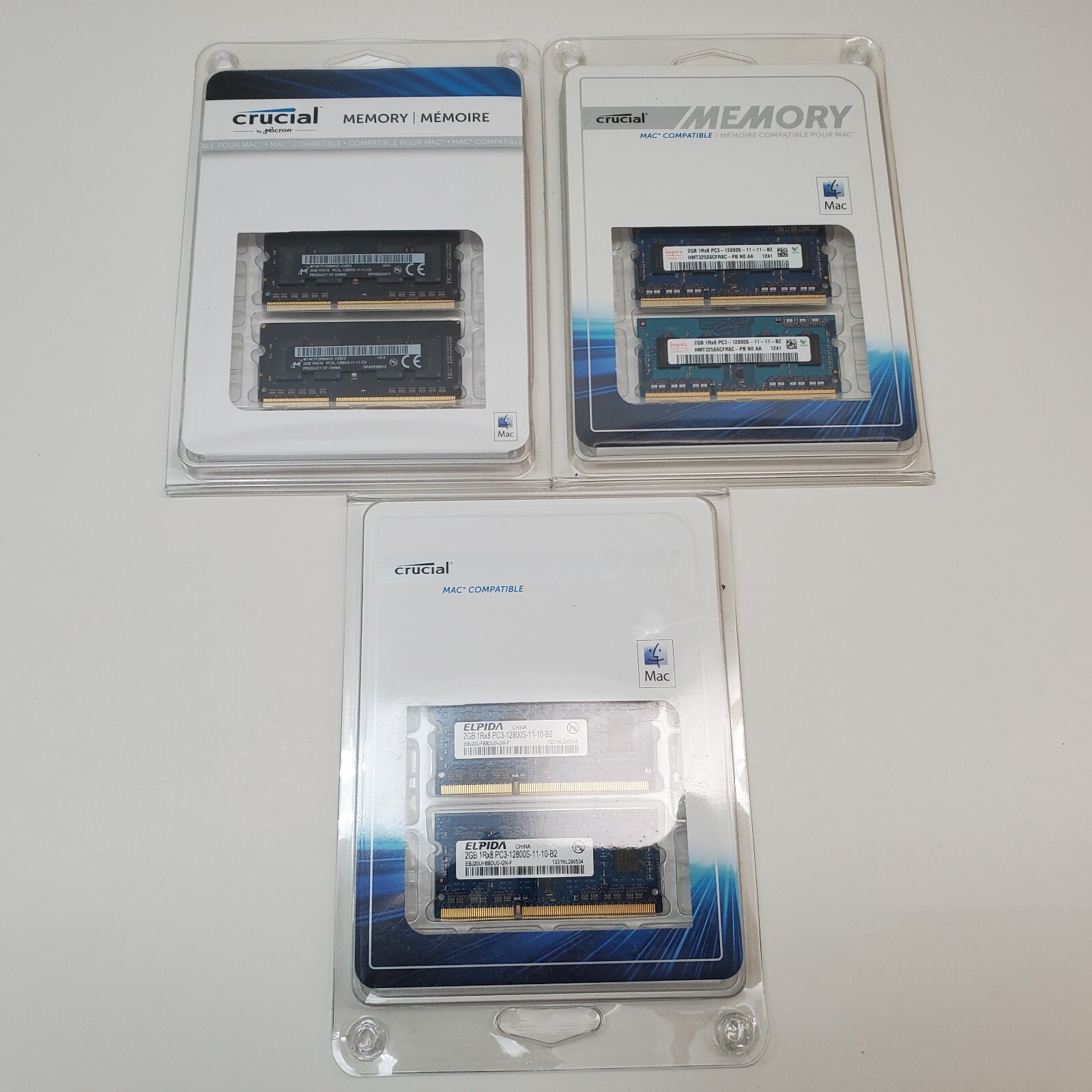 Open Box 12GB - (6x2GB) Crucial 1Rx8/1Rx16 Ram Desktop Memory PC3 Untested